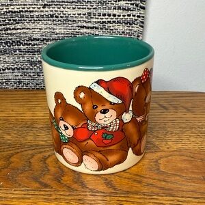 Vintage 1987 Japan Potpourri Press Christmas Teddy Bear Christmas Mug
